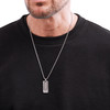 Gents BOSS Dual Stainless Steel Dog Tag Necklace