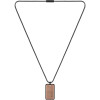 Gents BOSS ID Black and Bronze Necklace