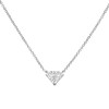 Diamond Shaped Zirconia Pave Set Necklace