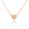 9ct Rose Gold Heart Pendant Necklace 18"