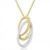 9ct Yellow & White Gold Diamond Cosmos Pendant Necklace