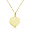 9ct Yellow Gold Pillow Heart Locket Necklace