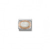 Composable Classic Link Bonded Rose Gold Oval Mother Of Pearl