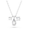 Swarovski Attract Pendant White, Rhodium plated