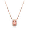 Swarovski Millenia necklace Octagon cut, Pink, Rose gold-tone plated