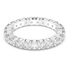 Swarovski Vittore XL Ring Round Cut, White, Rhodium Plated Size 52