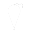 Swarovski Solitaire pendant Round cut, White, Rhodium plated