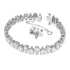Swarovski Matrix Tennis bracelet
Pear cut, White, Rhodium plated