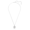 Swarovski Signum Pendant Swan, White, Rhodium Plated