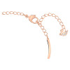 Swarovski Hyperbola bangle, Infinity and heart, White, Mixed metal finish