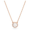 Swarovski Constella Pendant Round Cut, Pavé, White, Rose Gold-Tone Plated