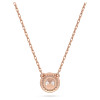 Swarovski Constella Pendant Round Cut, Pavé, White, Rose Gold-Tone Plated