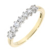 18ct Yellow Gold Diamond 0.35ct 7 Stone Claw Eternity Ring