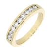 18ct Yellow-Gold Diamond 0.51ct Princess Cut Channel Set Eternity Ring