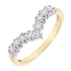 18ct Yellow Gold Diamond 0.45ct Shaped Eternity Ring