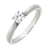Platinum Diamond 0.41ct Solitaire Wedding fit Ring