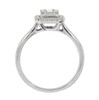 18ct White gold Diamond 0.44ct Baguette and Brilliant Cut Ring