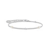 Bracelet white stones length 16.00 - 19.00 cm