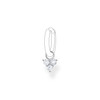 Thomas Sabo Single ear pendant white stones, silver