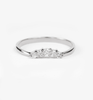 9 ct white gold diamond shaped eternity ring