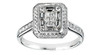 Platinum diamond cluster ring