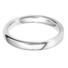 18ct white gold wedding band 3mm light court