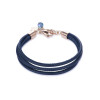 Coeur de Lion Bracelet blue rose gold cord