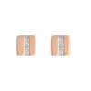 COEUR DE LION Crystal Pave Strip Earrings - Rose Gold