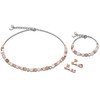 Coeur De Lion Crystals, Rose Quartz & Agate Beige Rose Bracelet