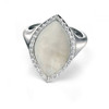 Fiorelli  Silver and Mother of Pearl Marquise Ring size Q