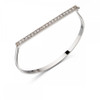 FIORELLI SILVER Pave Hinged Bangle