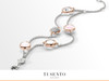 TI SENTO - Milano Silver Pink CZ rose gold Bracelet