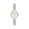 Olivia Burton Classics 23mm White & Silver Mesh Watch