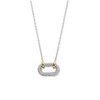 TI SENTO - Milano Silver Gold Plated CZ Link Necklace