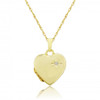 9ct Yellow Gold Diamond Heart Locket Necklace