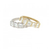 9ct White Gold Cubic Zirconia Princess Cut Ring