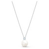 Swarovski Treasure necklace White, Rhodium plated