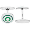 Fred Bennett Green Enamel Circle Cufflinks