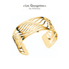 Les Georgettes Wave Bracelet 25 mm Gold finish