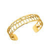Les Georgettes Crocodile Bracelet 14 mm Gold finish