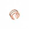 Les Georgettes Paralleles ring 12 mm Rose gold finish