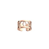 Les Georgettes Chevron ring 12 mm Rose gold finish