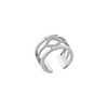 Les Georgettes Losange ring 12 mm Silver finish