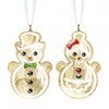 Swarovski Gingerbread Snowman Couple