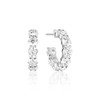 Sif Jakobs EARRINGS BELLUNO CREOLO - WITH WHITE ZIRCONIA