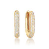 SIF Jakobs EARRINGS CAPRI MEDIO - 18K GOLD PLATED WITH WHITE ZIRCONIA
