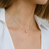 SIF Jakobs NECKLACE ELLERA QUADRATO - WITH WHITE ZIRCONIA