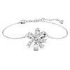 Swarovski Volta bracelet Bow, White, Rhodium plated