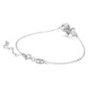 Swarovski Volta bracelet Bow, White, Rhodium plated