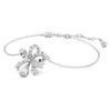 Swarovski Volta bracelet Bow, White, Rhodium plated